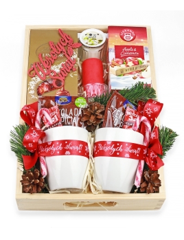 Zestaw świąteczny box prezentowy